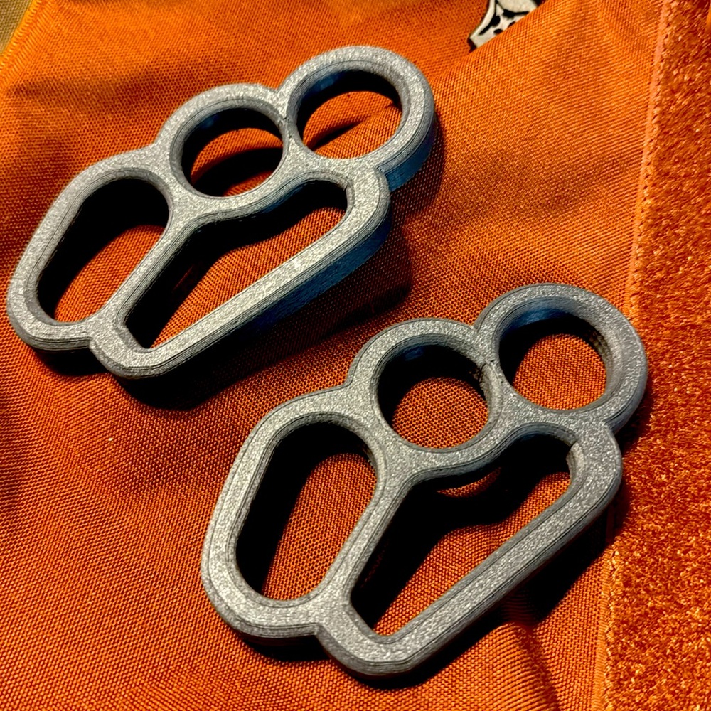 (2) 4 Finger Grey Knuckles